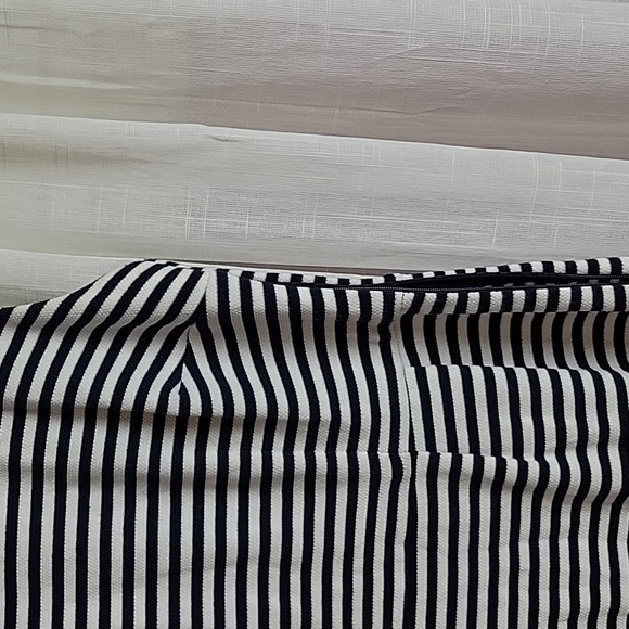 Boden White and Navy Stripe Sheath Dress Size 10L - Picture 3 of 9